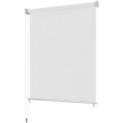 vidaXL Roleta zewnętrzna, biała, 60x140 cm, HDPE vidaXL Roleta zewnętrzna, biała, 60x140 cm, HDPE