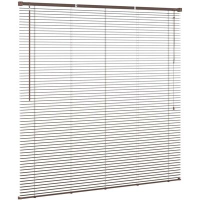 vidaXL Żaluzja wenecka Ciemnobrązowy ze wzorem 150 x 150 cm PVC vidaXL Żaluzja wenecka Ciemnobrązowy ze wzorem 150 x 150 cm PVC