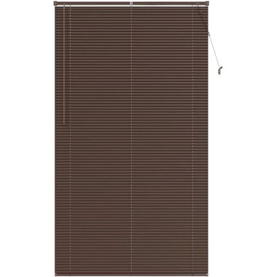 vidaXL Żaluzja wenecka Ciemnobrązowy ze wzorem 213 x 110 cm PVC vidaXL Żaluzja wenecka Ciemnobrązowy ze wzorem 213 x 110 cm PVC