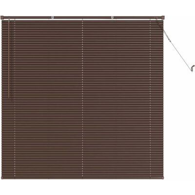 vidaXL Żaluzja wenecka Ciemny brąz z drewnianym wzorem 160 x 150 cm vidaXL Żaluzja wenecka Ciemny brąz z drewnianym wzorem 160 x 150 cm