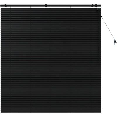 vidaXL Żaluzja wenecka Czarny 155 x 160 cm 35 mm vidaXL Żaluzja wenecka Czarny 155 x 160 cm 35 mm