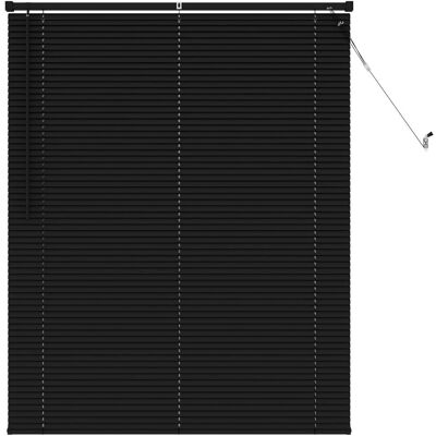 vidaXL Żaluzja wenecka Z regulacją Czarny 150 x 110 cm PVC vidaXL Żaluzja wenecka Z regulacją Czarny 150 x 110 cm PVC