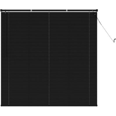 vidaXL Żaluzja wenecka Z regulacją Czarny 150 x 160 cm PVC vidaXL Żaluzja wenecka Z regulacją Czarny 150 x 160 cm PVC