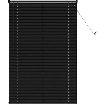 vidaXL Żaluzja wenecka Z regulacją Czarny 150 x 80 cm PVC vidaXL Żaluzja wenecka Z regulacją Czarny 150 x 80 cm PVC