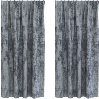 vidaXL Zasłony Aksamitne 2 szt. z Oczkami Srebrnoszary 175x140 cm vidaXL Zasłony Aksamitne 2 szt. z Oczkami Srebrnoszary 175x140 cm