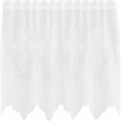 vidaXL Zasłony z zasłonami Biały 150 x 80 cm Poliester vidaXL Zasłony z zasłonami Biały 150 x 80 cm Poliester