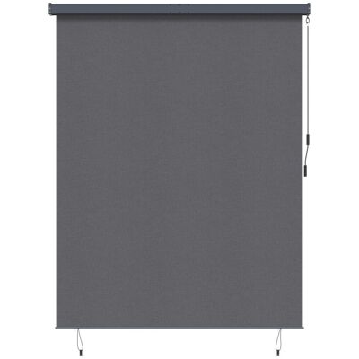 vidaXL Zewnętrzna Roleta Rolkowa Antracytowy 220 x 250 cm tkanina vidaXL Zewnętrzna Roleta Rolkowa Antracytowy 220 x 250 cm tkanina