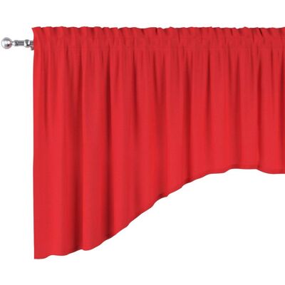 Dekoria Lambrekin - Czerwony / krawędź, 200x75cm - Lambrekin Dekoria Lambrekin - Czerwony / krawędź, 200x75cm - Lambrekin