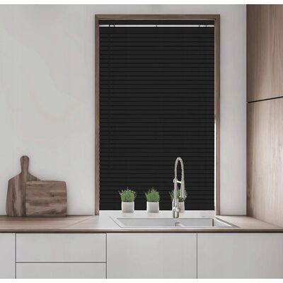 Inny producent Żaluzje weneckie Poziome Czarne 25mm 75x150 cm Caecus Blinds Inny producent Żaluzje weneckie Poziome Czarne 25mm 75x150 cm Caecus Blinds