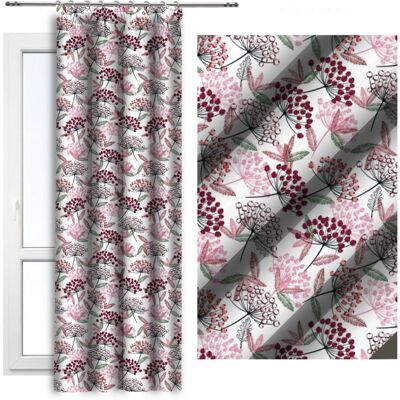 Zasłona gotowa na taśmie Jarzębina 140x250 Vipro D404-308 Zasłona gotowa na taśmie Jarzębina 140x250 Vipro D404-308