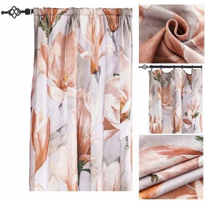 Zasłona na przelotkach 140x250 zaciemniająca gotowa Cotton World Zasłona na przelotkach 140x250 zaciemniająca gotowa Cotton World