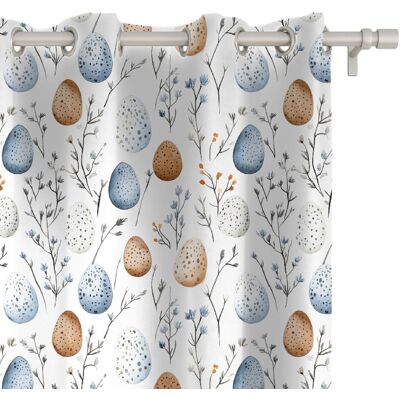 DECORDRUK Zasłona SPRING wzór SP22 kolorowe pisanki 150 x 280 cm tkanina zaciemniająca DECORDRUK Zasłona SPRING wzór SP22 kolorowe pisanki 150 x 280 cm tkanina zaciemniająca