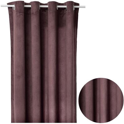 Atmosphera Zasłona welurowa Lilou 140x260 vintage fiolet Atmosphera Zasłona welurowa Lilou 140x260 vintage fiolet