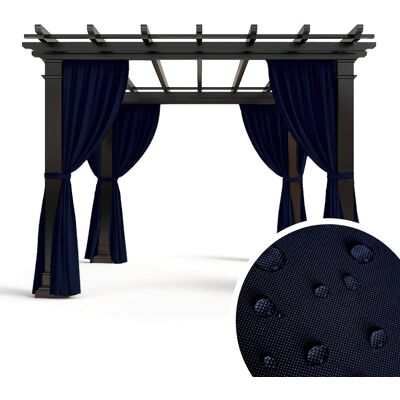 DECORDRUK Zasłona Zewnętrzna Storm Wzór St04 Granat 150 X 240 Cm DECORDRUK Zasłona Zewnętrzna Storm Wzór St04 Granat 150 X 240 Cm