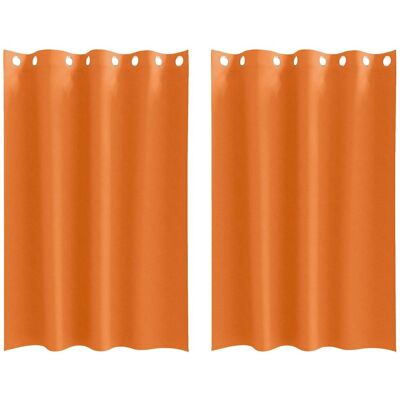 vidaXL Zasłony 2 pcs Jasnopomarańczowy 175 x 140 cm Polie vidaXL Zasłony 2 pcs Jasnopomarańczowy 175 x 140 cm Polie