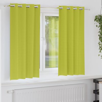 vidaXL Zasłony 2 pcs zielone jabłuszko 175 x 140 cm Polie vidaXL Zasłony 2 pcs zielone jabłuszko 175 x 140 cm Polie