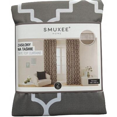Zasłony na taśmie Smukee Home, 138x250 cm, 2 szt. model 144/4 Zasłony na taśmie Smukee Home, 138x250 cm, 2 szt. model 144/4