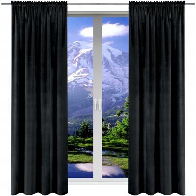 ART Zasłony welurowe 140x220 zasłonki gotowe welur na żabki balkon komplet ART Zasłony welurowe 140x220 zasłonki gotowe welur na żabki balkon komplet