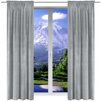 ART Zasłony WELUROWE 140x250 zasłona długa gotowa velvet do salonu na żabki ART Zasłony WELUROWE 140x250 zasłona długa gotowa velvet do salonu na żabki