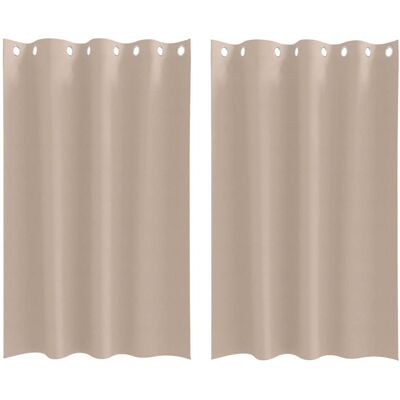 vidaXL Zasłony z zasłonami 2 pcs Ciemnoszary 175 x 140 cm vidaXL Zasłony z zasłonami 2 pcs Ciemnoszary 175 x 140 cm