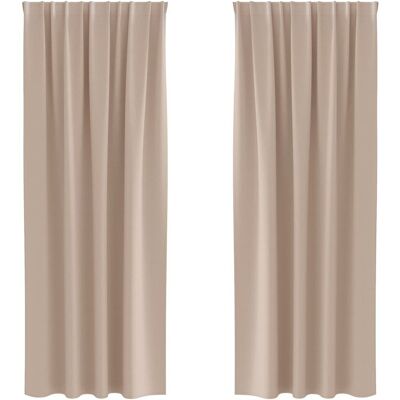 vidaXL Zasłony z zasłonami 2 pcs Ciemnoszary 225 x 140 cm vidaXL Zasłony z zasłonami 2 pcs Ciemnoszary 225 x 140 cm
