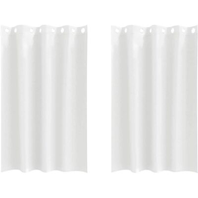 vidaXL Zasłony z zasłonami 2 pcs Czysta biel 175 x 140 cm vidaXL Zasłony z zasłonami 2 pcs Czysta biel 175 x 140 cm