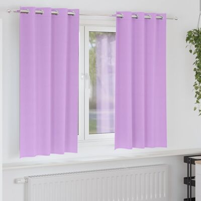 vidaXL Zasłony z zasłonami 2 pcs Fioletowy 175 x 140 cm P vidaXL Zasłony z zasłonami 2 pcs Fioletowy 175 x 140 cm P