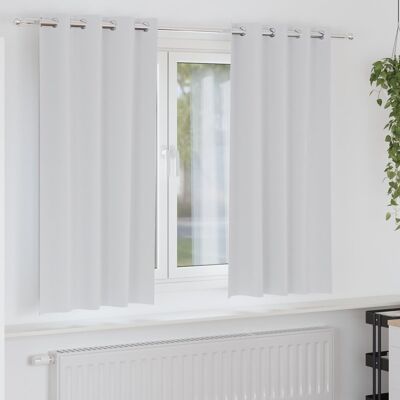 vidaXL Zasłony z zasłonami 2 pcs Jasnoszary 175 x 140 cm vidaXL Zasłony z zasłonami 2 pcs Jasnoszary 175 x 140 cm