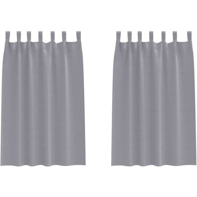 vidaXL Zasłony zaciemniające 2 pcs Jasnoszary 175 x 140 c vidaXL Zasłony zaciemniające 2 pcs Jasnoszary 175 x 140 c