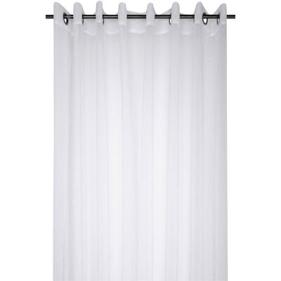 STOF Firana Klasyczna Biała Gładka Na Kółkach Duża Szeroka 300 X 260 Cm STOF Firana Klasyczna Biała Gładka Na Kółkach Duża Szeroka 300 X 260 Cm