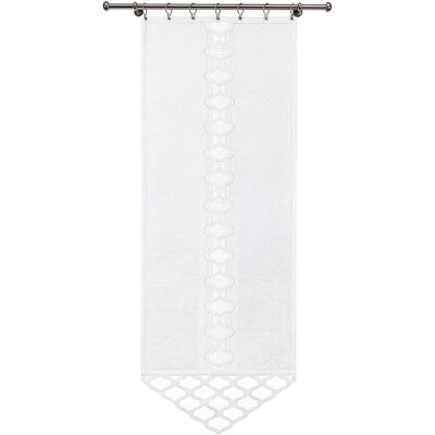 Firanka Gotowa A'La Panel Garlan 80 X 230 Cm Biały Żakard Wisan Wn62g6 230 Firanka Gotowa A'La Panel Garlan 80 X 230 Cm Biały Żakard Wisan Wn62g6 230