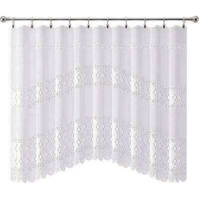 Firanka Gotowa Arista 300 X 160 Cm Biały Żakard Wisan Wn820a 160 Firanka Gotowa Arista 300 X 160 Cm Biały Żakard Wisan Wn820a 160