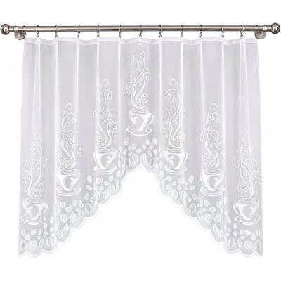 Firanka Gotowa Corippo 220 X 110 Cm Biały Żakard Wisan Wn5c98 110 Firanka Gotowa Corippo 220 X 110 Cm Biały Żakard Wisan Wn5c98 110