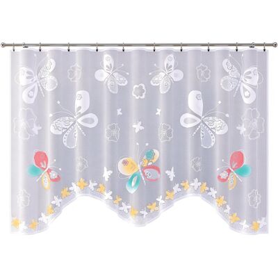 Firanka Gotowa Kolorowe Motyle 300 X 150 Cm Żakard Wisan Wn46km 315 Firanka Gotowa Kolorowe Motyle 300 X 150 Cm Żakard Wisan Wn46km 315