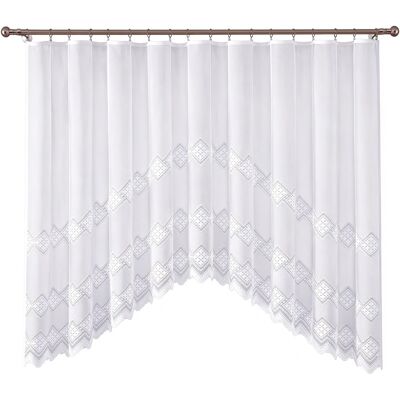 Firanka Gotowa Tegan 300 X 150 Cm Biały Żakard Wisan Wn106t 150 Firanka Gotowa Tegan 300 X 150 Cm Biały Żakard Wisan Wn106t 150
