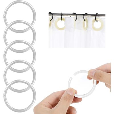 Inny producent Pierścienie Do Zasłon 100 Sztuk 4cm Plastikowe Kółka Haczyki Białe Mocne Inny producent Pierścienie Do Zasłon 100 Sztuk 4cm Plastikowe Kółka Haczyki Białe Mocne