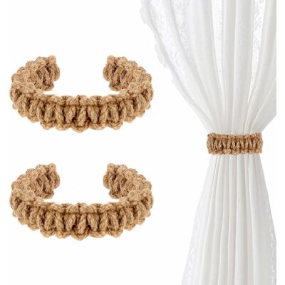 Inny producent Plecione Wiązania Do Zasłon Boho 22,5 Cm 2 Szt. Dekoracyjne Uchwyty Inny producent Plecione Wiązania Do Zasłon Boho 22,5 Cm 2 Szt. Dekoracyjne Uchwyty