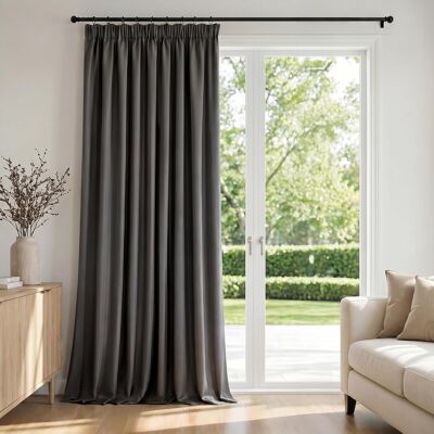 Inny producent Zasłona 175x140cm Szara Zaciemniająca Termiczna Izolująca Duża Okienna Inny producent Zasłona 175x140cm Szara Zaciemniająca Termiczna Izolująca Duża Okienna