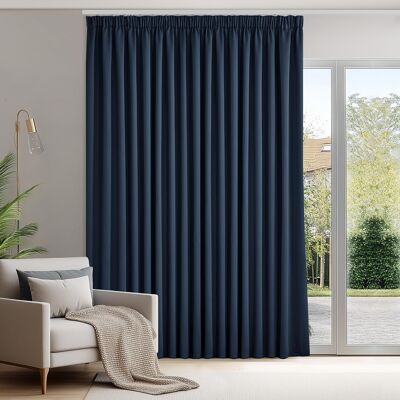 Inny producent Zasłona 300x260cm Granatowa Izolująca Termicznie Głusząca Prywatność Okna Inny producent Zasłona 300x260cm Granatowa Izolująca Termicznie Głusząca Prywatność Okna