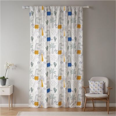Akuku Zasłona Do Pokoju Dziecięcego Dżungla Krokodyl Panel Zaciemniajacy 117x175 Akuku Zasłona Do Pokoju Dziecięcego Dżungla Krokodyl Panel Zaciemniajacy 117x175