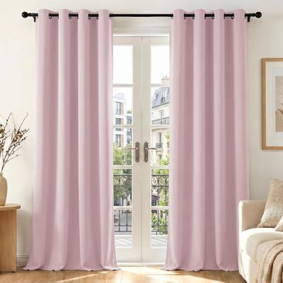 Inny producent Zasłona Panelowa Zaciemniająca Izolowana Termicznie Na Przelotkach B140 X H260 Cm (2 Panele) / Kolor Różowy Inny producent Zasłona Panelowa Zaciemniająca Izolowana Termicznie Na Przelotkach B140 X H260 Cm (2 Panele) / Kolor Różowy