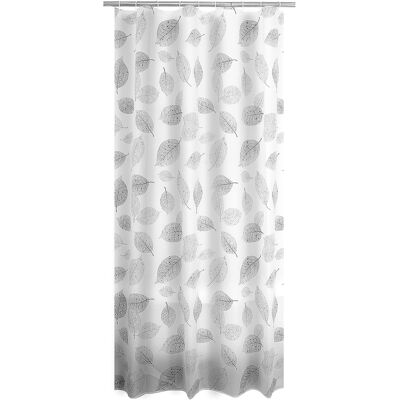 RIDDER Zasłona Prysznicowa 180x200 Cm Szara Fallin Wodoodporna Z Oczkami RIDDER Zasłona Prysznicowa 180x200 Cm Szara Fallin Wodoodporna Z Oczkami