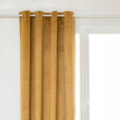 Atmosphera Zasłona Welurowa 140x260 Żółta 100% Zaciemnienia Atmosphera Zasłona Welurowa 140x260 Żółta 100% Zaciemnienia