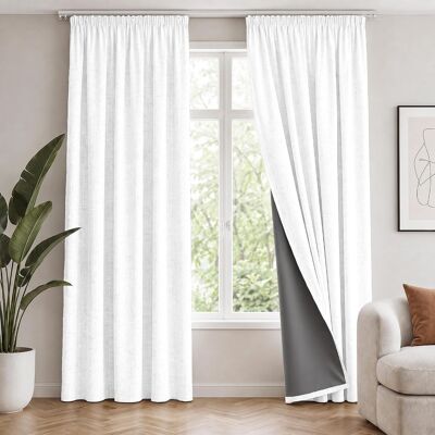 Inny producent Zasłona Zaciemniająca Biały / B140 X H260 Cm (2 Panele) Inny producent Zasłona Zaciemniająca Biały / B140 X H260 Cm (2 Panele)