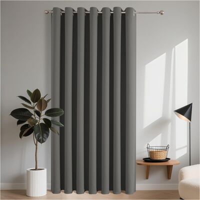 Akuku Zasłona Zaciemniająca Na Przelotki 200x260cm Szara Termoizolacyjna Do Domu Akuku Zasłona Zaciemniająca Na Przelotki 200x260cm Szara Termoizolacyjna Do Domu