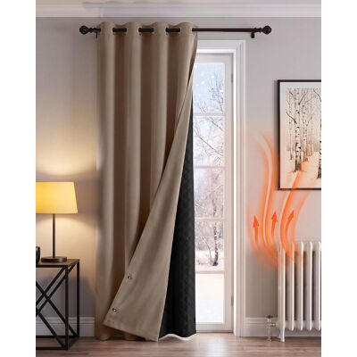 Inny producent Zasłona Zaciemniająca Z Wyjmowaną Podszewką Cappuccino / 140x240 Cm 1 Panel Inny producent Zasłona Zaciemniająca Z Wyjmowaną Podszewką Cappuccino / 140x240 Cm 1 Panel