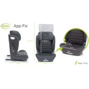4 Baby Fotelik App-Fix Xxiv 100-150 Cm Grafit I-Size 4 Baby Fotelik App-Fix Xxiv 100-150 Cm Grafit I-Size