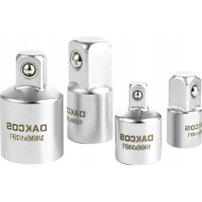 Inny producent ADAPTERY REDUKTORY NASADKI ZESTAW STAL CHROMOWO WANADOWA ZACZEP 4 SZTUKI Inny producent ADAPTERY REDUKTORY NASADKI ZESTAW STAL CHROMOWO WANADOWA ZACZEP 4 SZTUKI