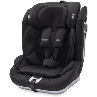 Baby Mix HERO Pro Fotelik samochodowy 76-150cm 9-36kg montaż pasem i-Size black Baby Mix HERO Pro Fotelik samochodowy 76-150cm 9-36kg montaż pasem i-Size black