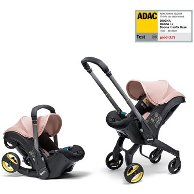 Doona Mobilny fotelik samochodowy Doona i Blush Pink Doona Mobilny fotelik samochodowy Doona i Blush Pink